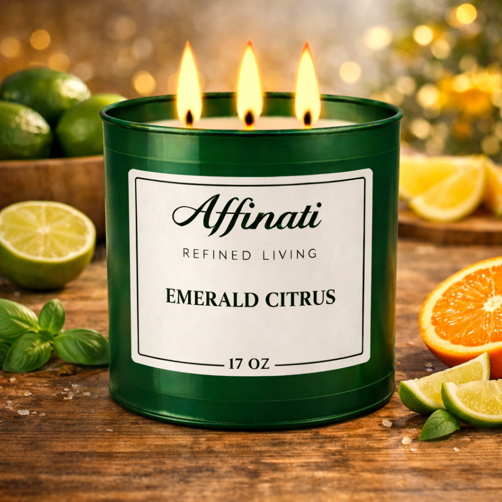 3-Wick Emerald Citrus Candle