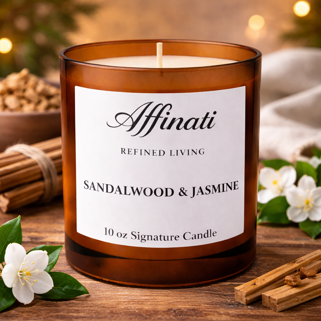 Sandalwood & Jasmine Signature Candle