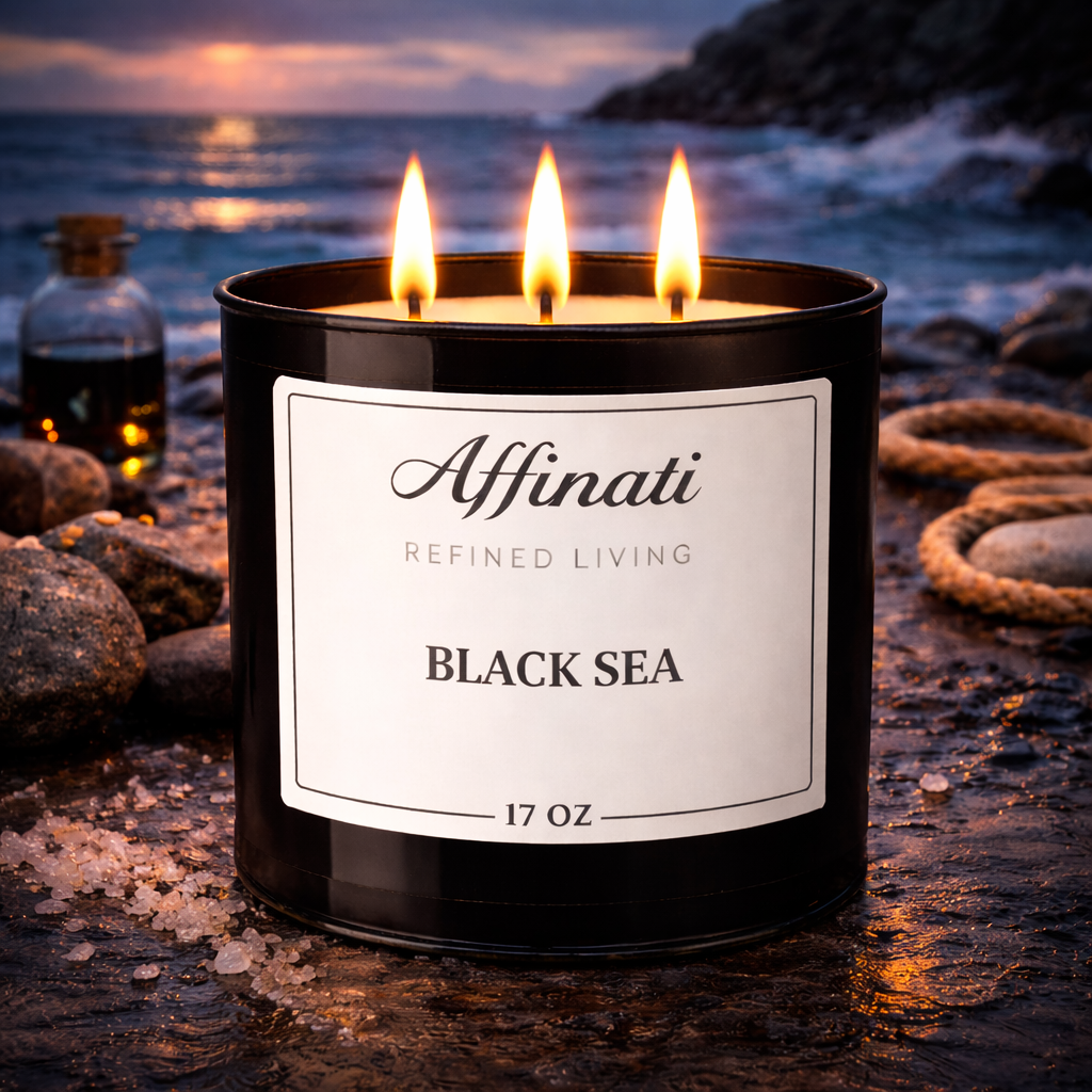 3-Wick Black Sea Candle