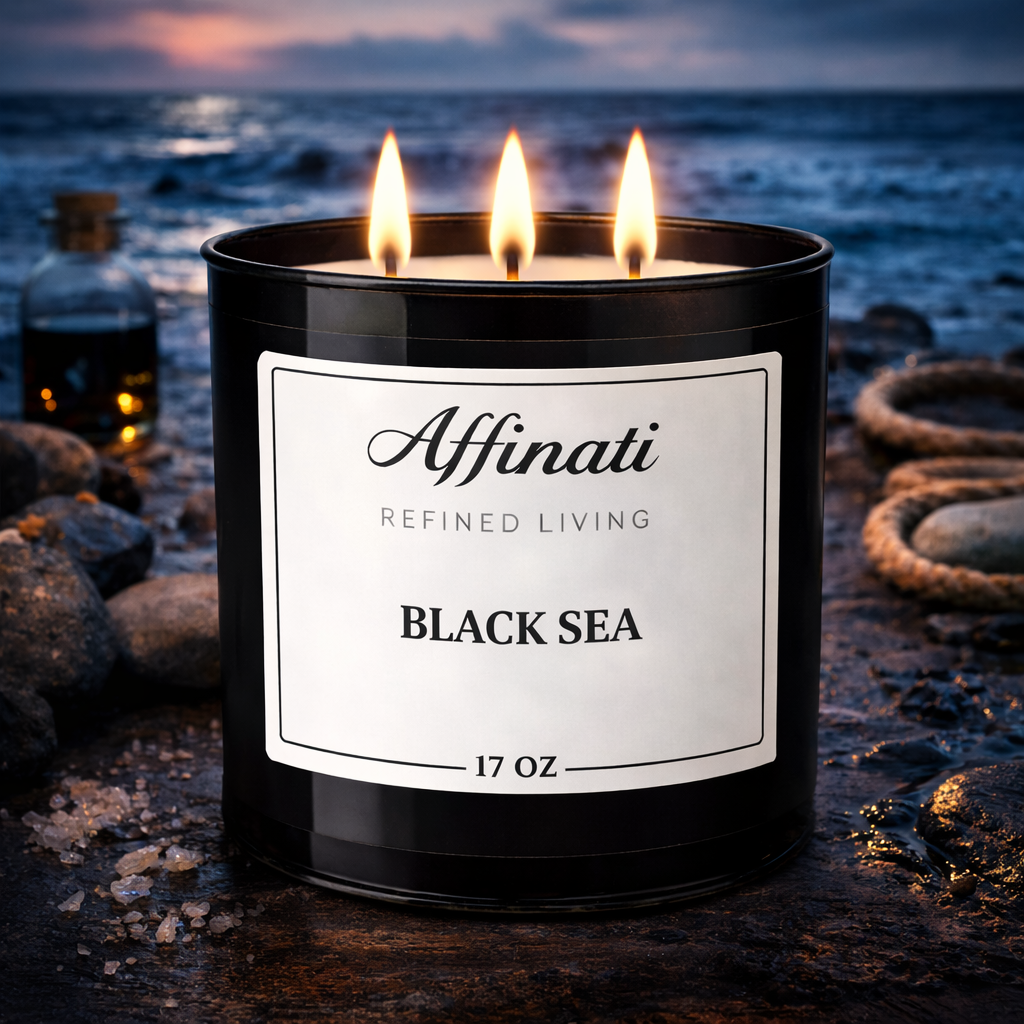 3-Wick Black Sea Candle