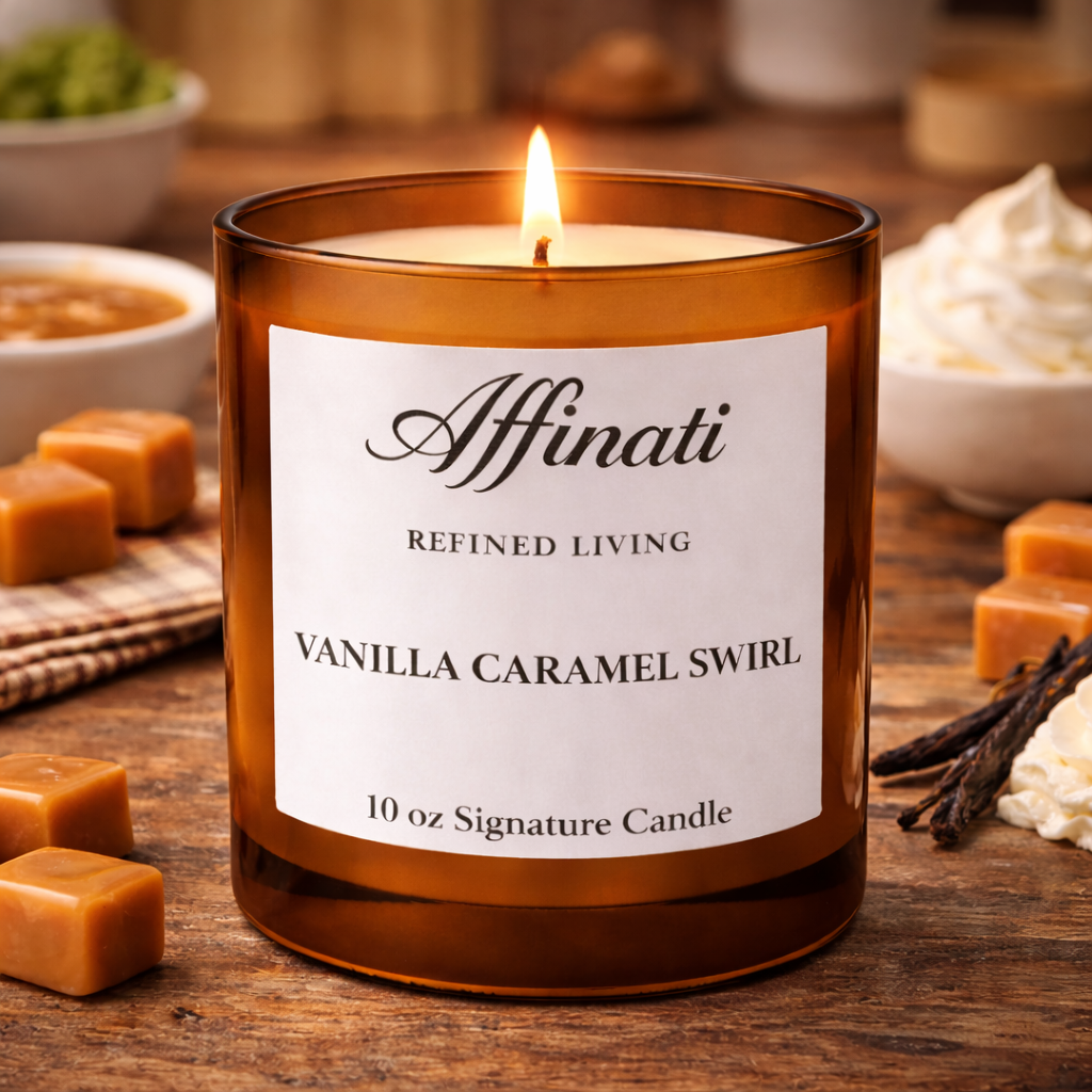 Vanilla Caramel Swirl Signature Candle
