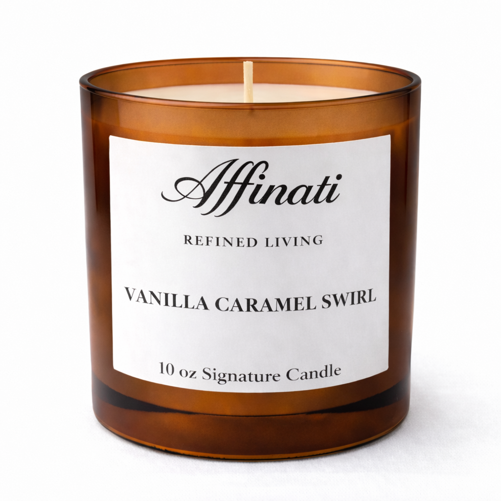 Vanilla Caramel Swirl Signature Candle