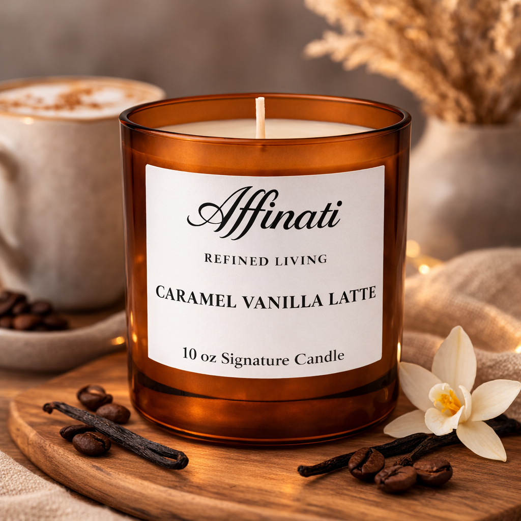 Caramel Vanilla Latte Signature Candle