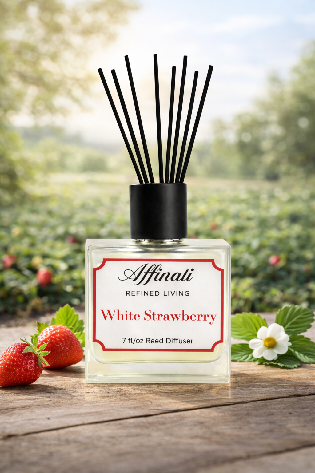 White Strawberry Reed Diffuser 7 fl oz Home Fragrance - Image 3