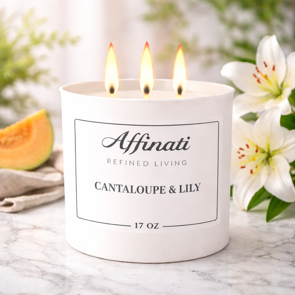 3-Wick Cantaloupe & Lily Candle