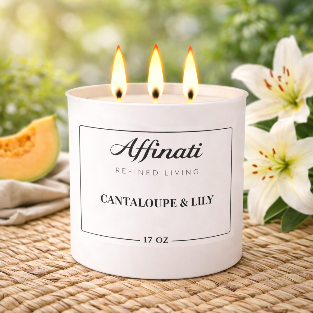 3-Wick Cantaloupe & Lily Candle