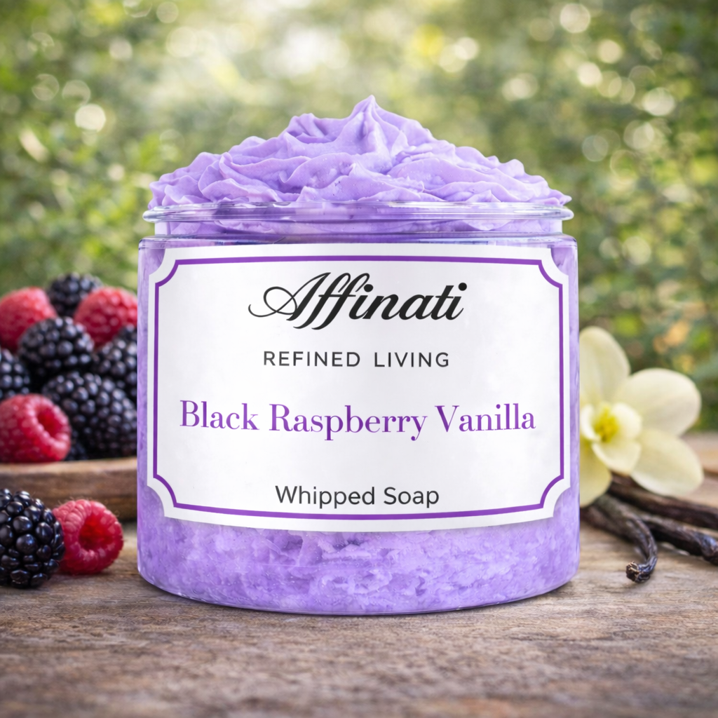 Black Raspberry Vanilla Whipped Soap - 20 oz