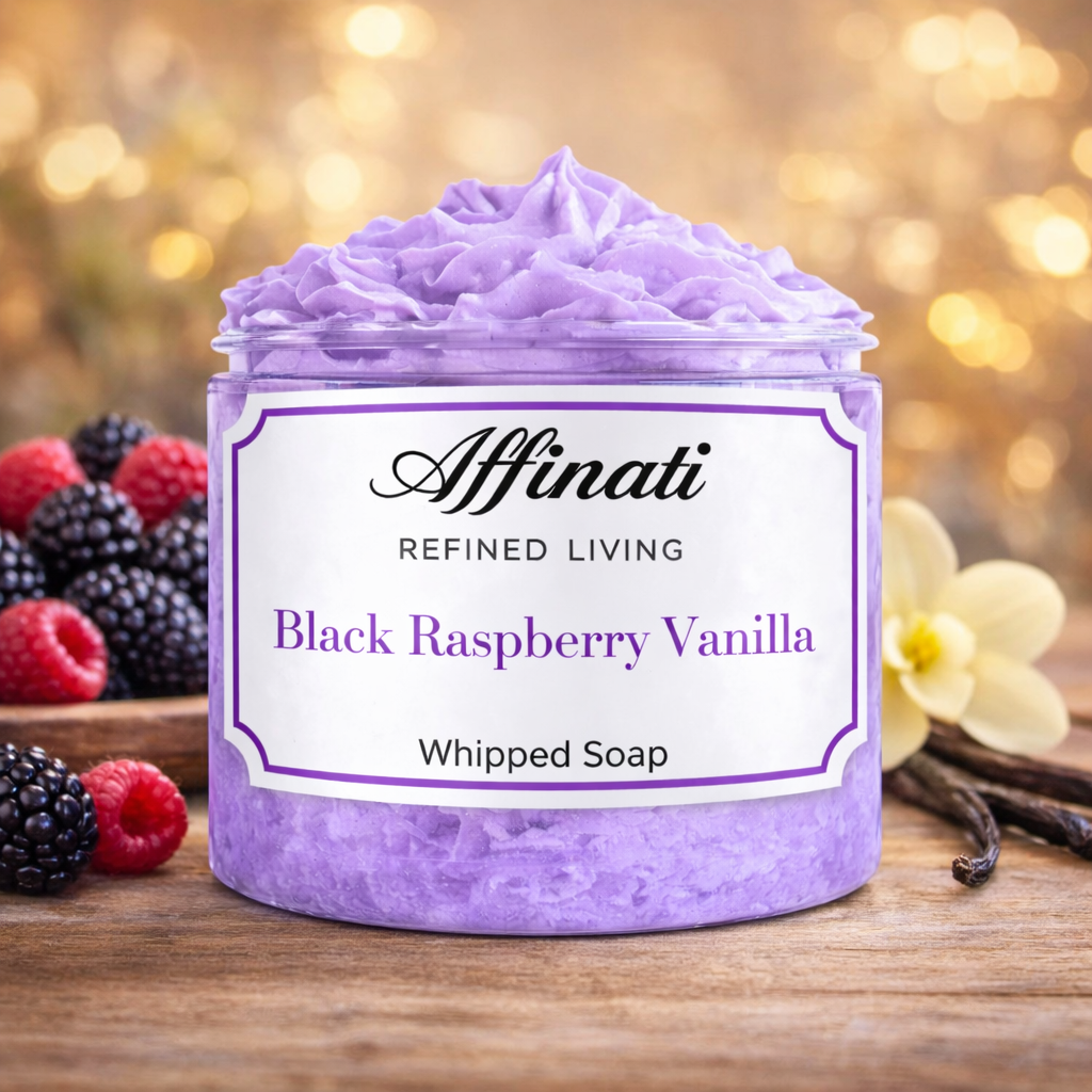 Black Raspberry Vanilla Whipped Soap - 20 oz