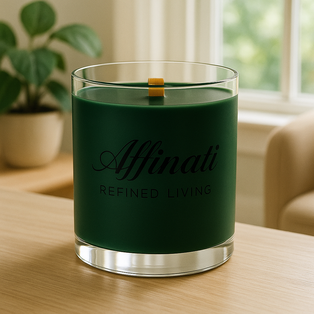 Winter Spruce Scented Candle with Wooden Wick 10 oz Soy Blend - Image 3