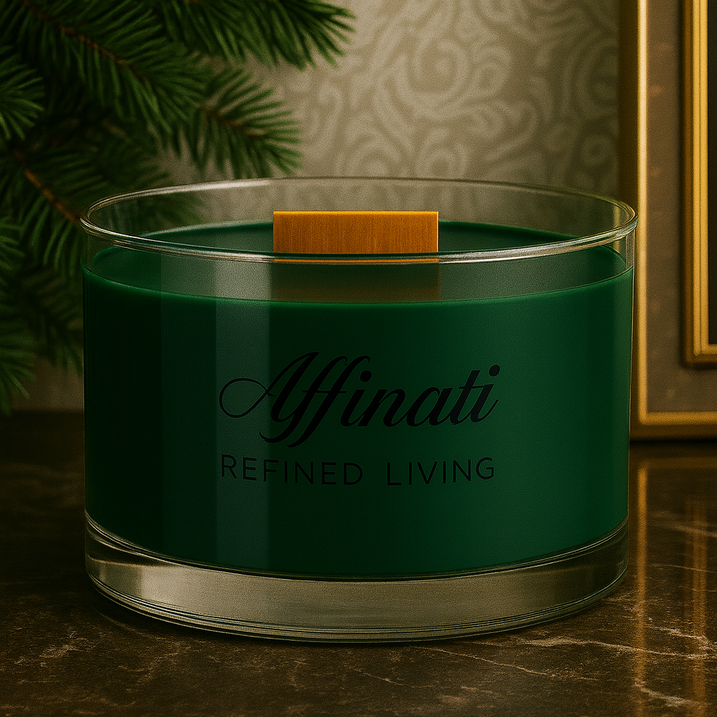 Winter Spruce Wooden Wick Soy Blend Candle 13 oz Forest Green - Image 2