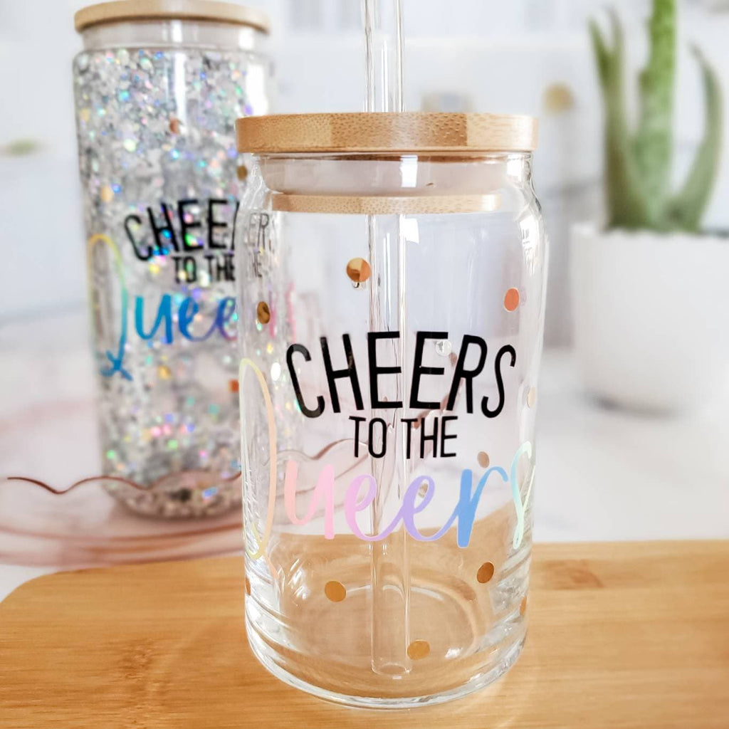 Cheers to the Queers Glass Can Cup