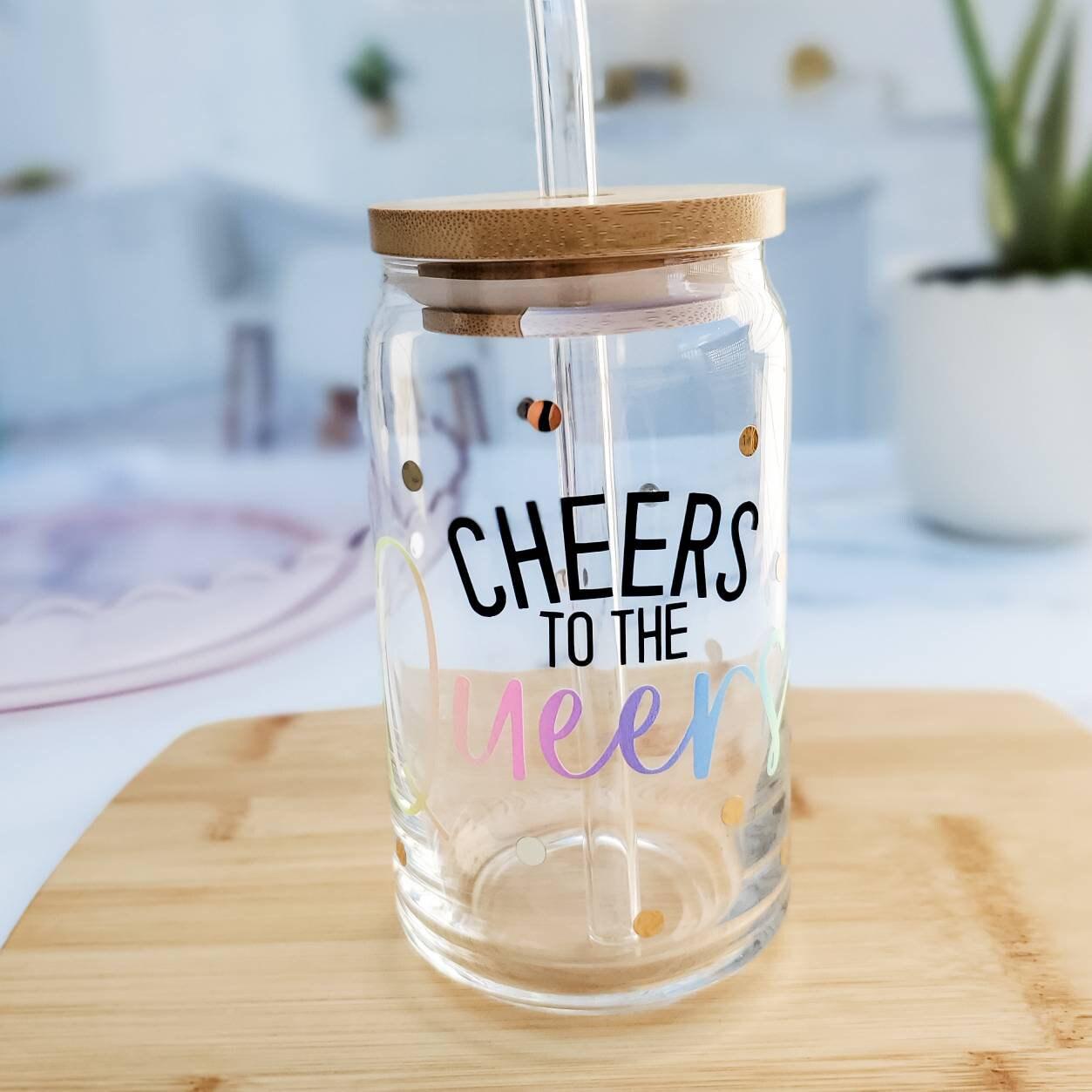 Cheers to the Queers Glass Can Cup