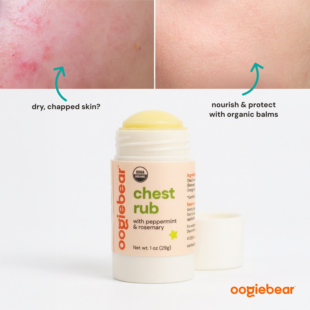 Organic Chest Rub Body Balm with Peppermint & Rosemary for Toddlers