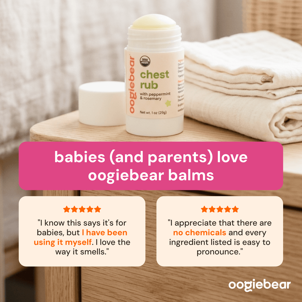 Organic Chest Rub Body Balm with Peppermint & Rosemary for Toddlers