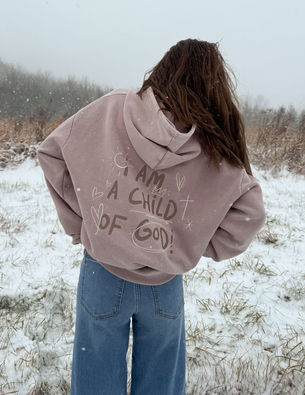 Child of God Brown Unisex Hoodie Relaxed Fit
