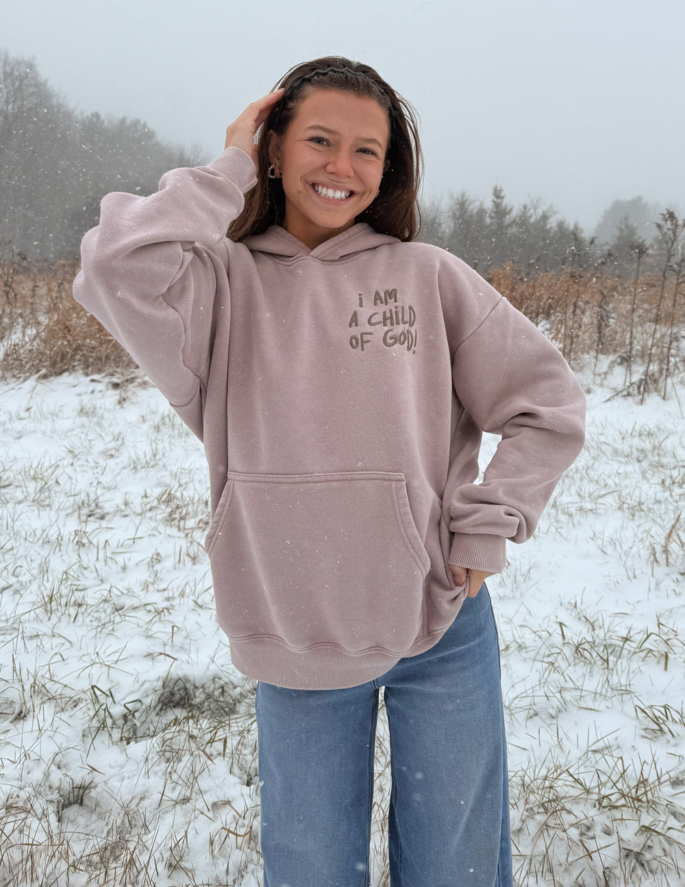 Child of God Brown Unisex Hoodie Relaxed Fit