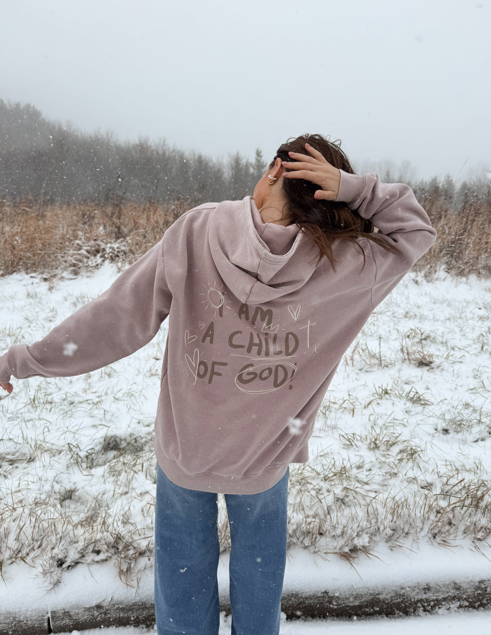 Child of God Brown Unisex Hoodie Relaxed Fit