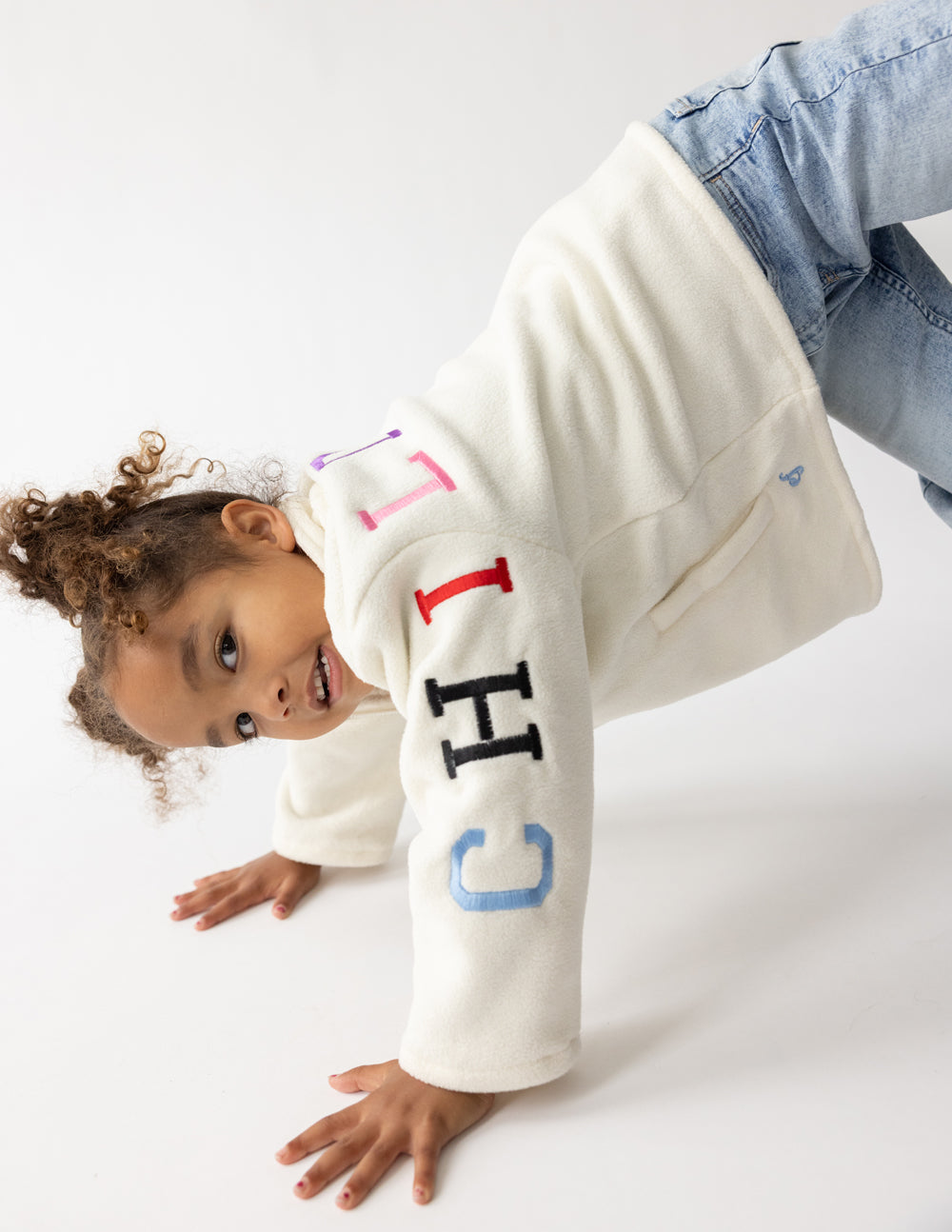 Child of God Fleece Pullover for Kids in Off-White