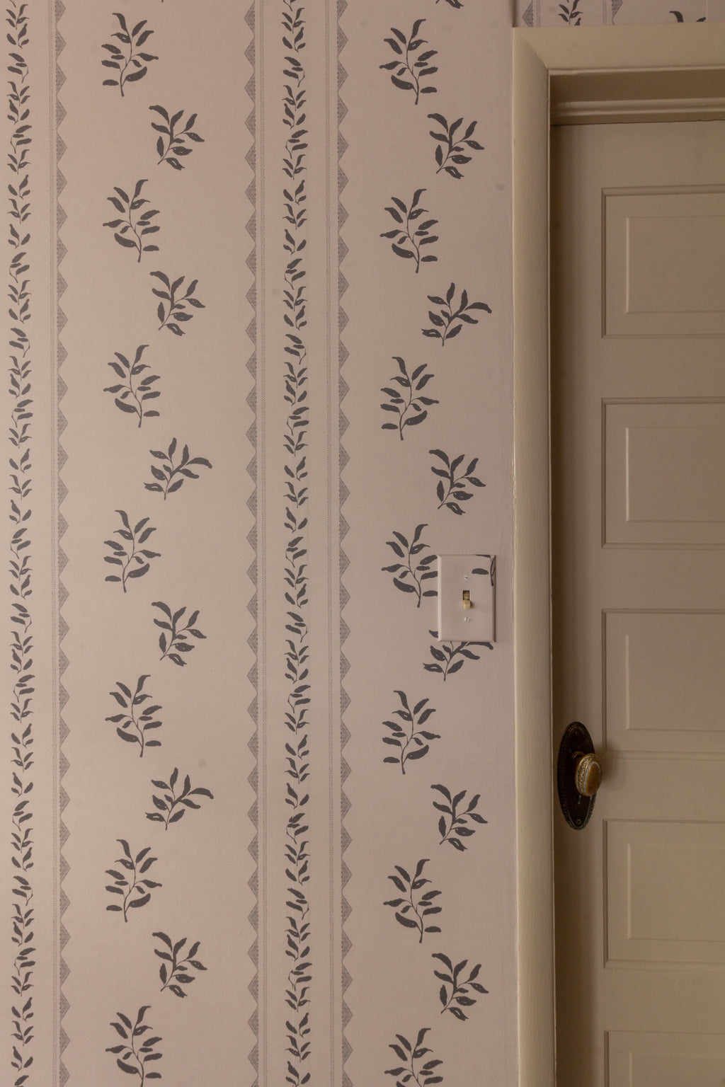 Colleen Geometric Removable Wallpaper in Cream and Grey-Blue
