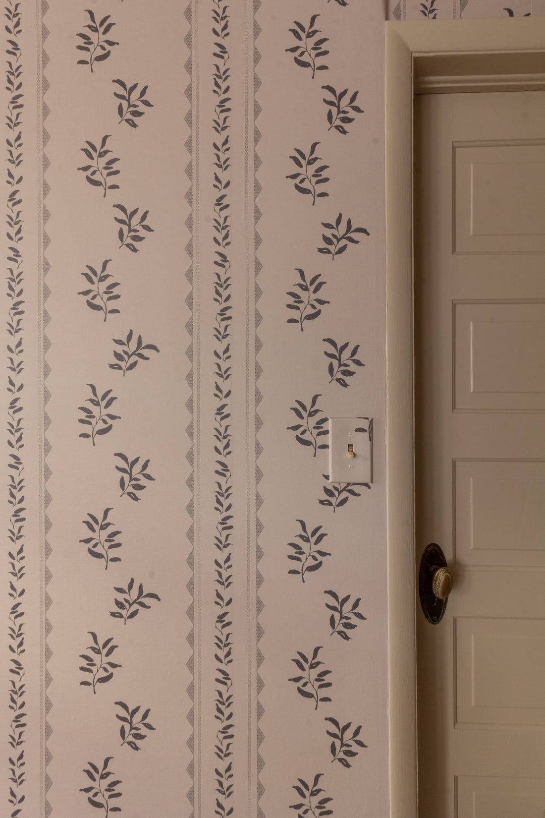 Colleen Geometric Removable Wallpaper in Cream and Grey-Blue