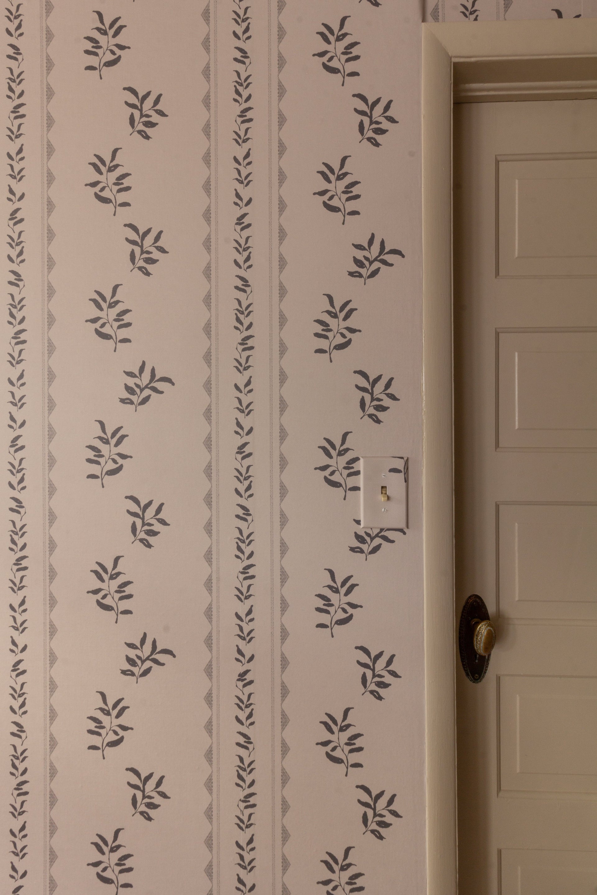 Colleen Geometric Removable Wallpaper in Cream and Grey-Blue