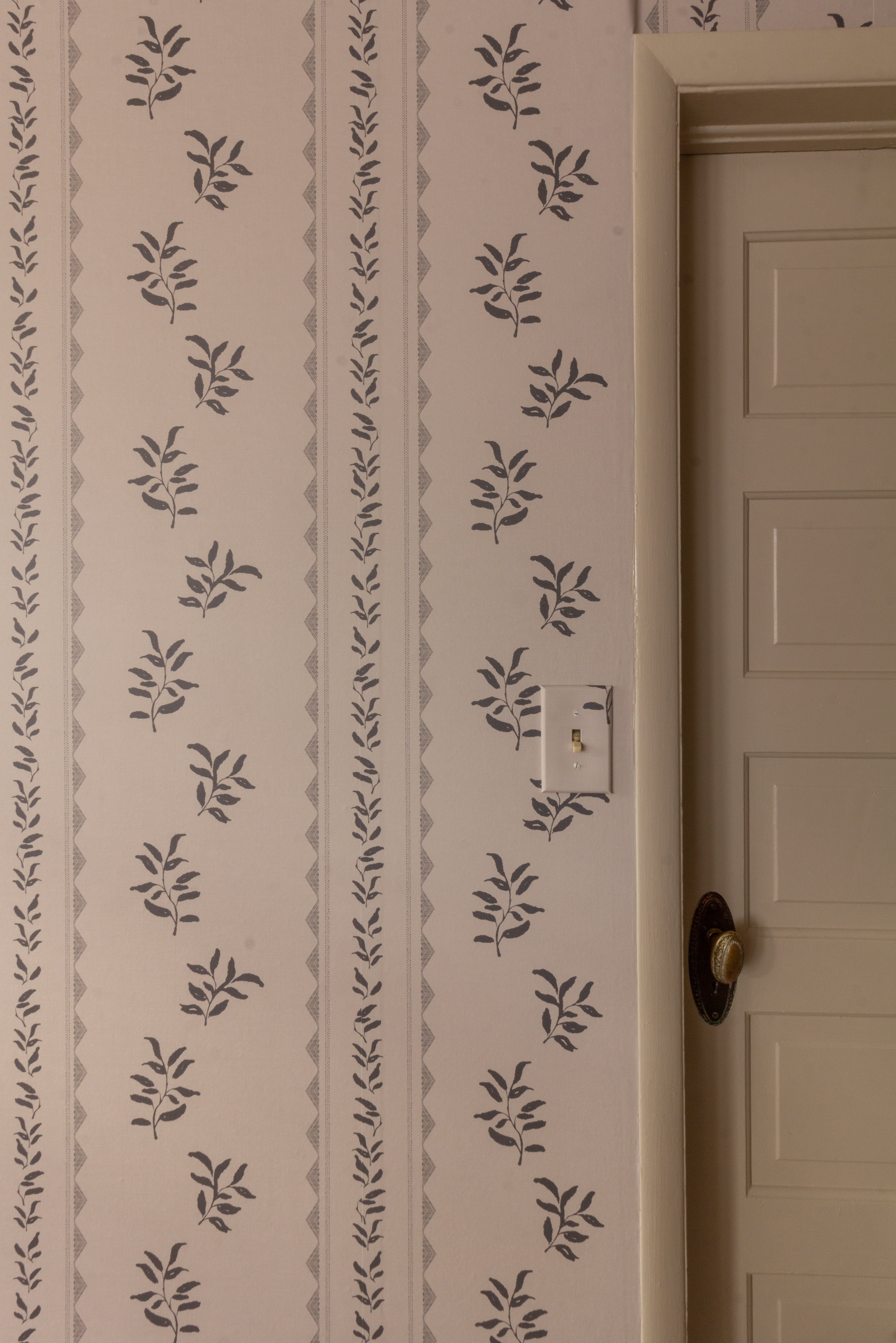 Colleen Geometric Removable Wallpaper in Cream and Grey-Blue