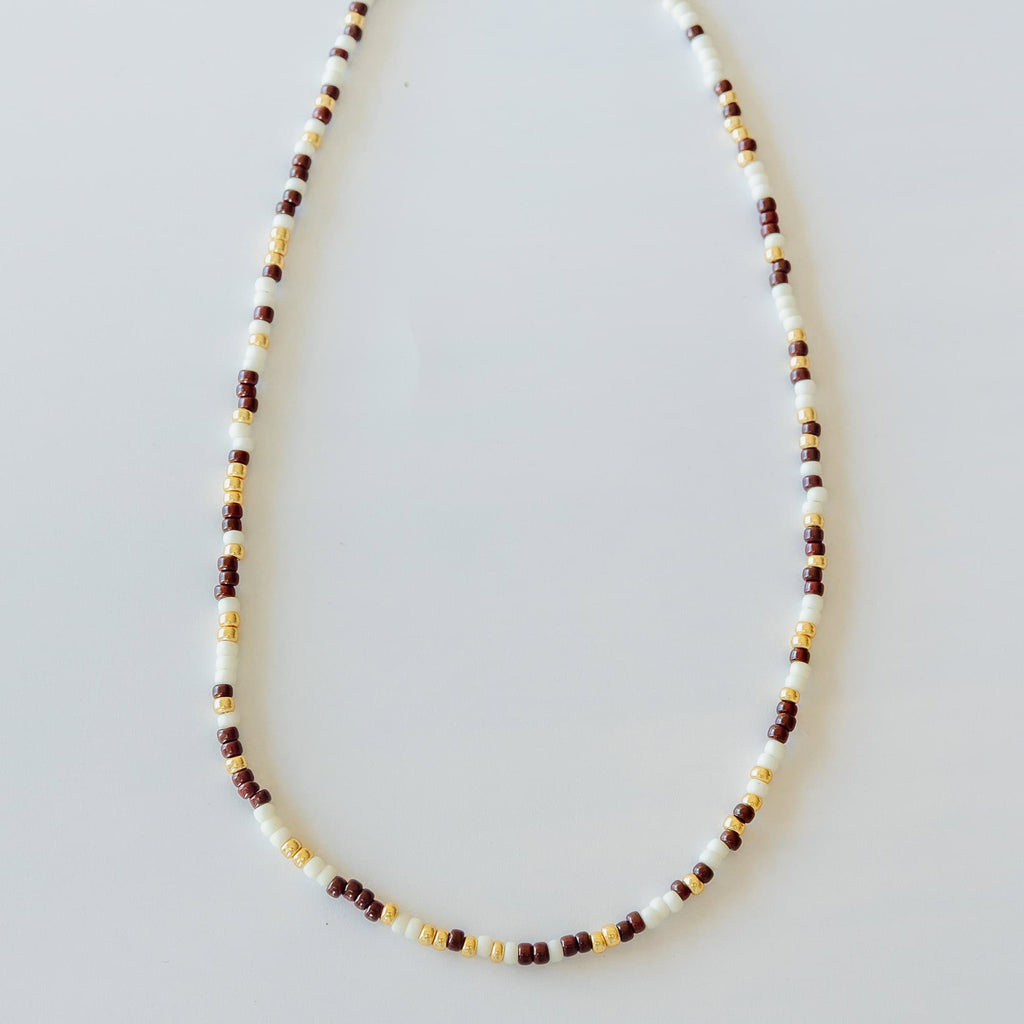Chocolate Neve Beaded Necklace