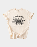 Made New Cotton Graphic Tee - Casual Faith-Based Women's Shirt
