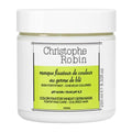 Christophe Robin Color Fixator Wheat Germ Mask in a white jar with lime green label accent