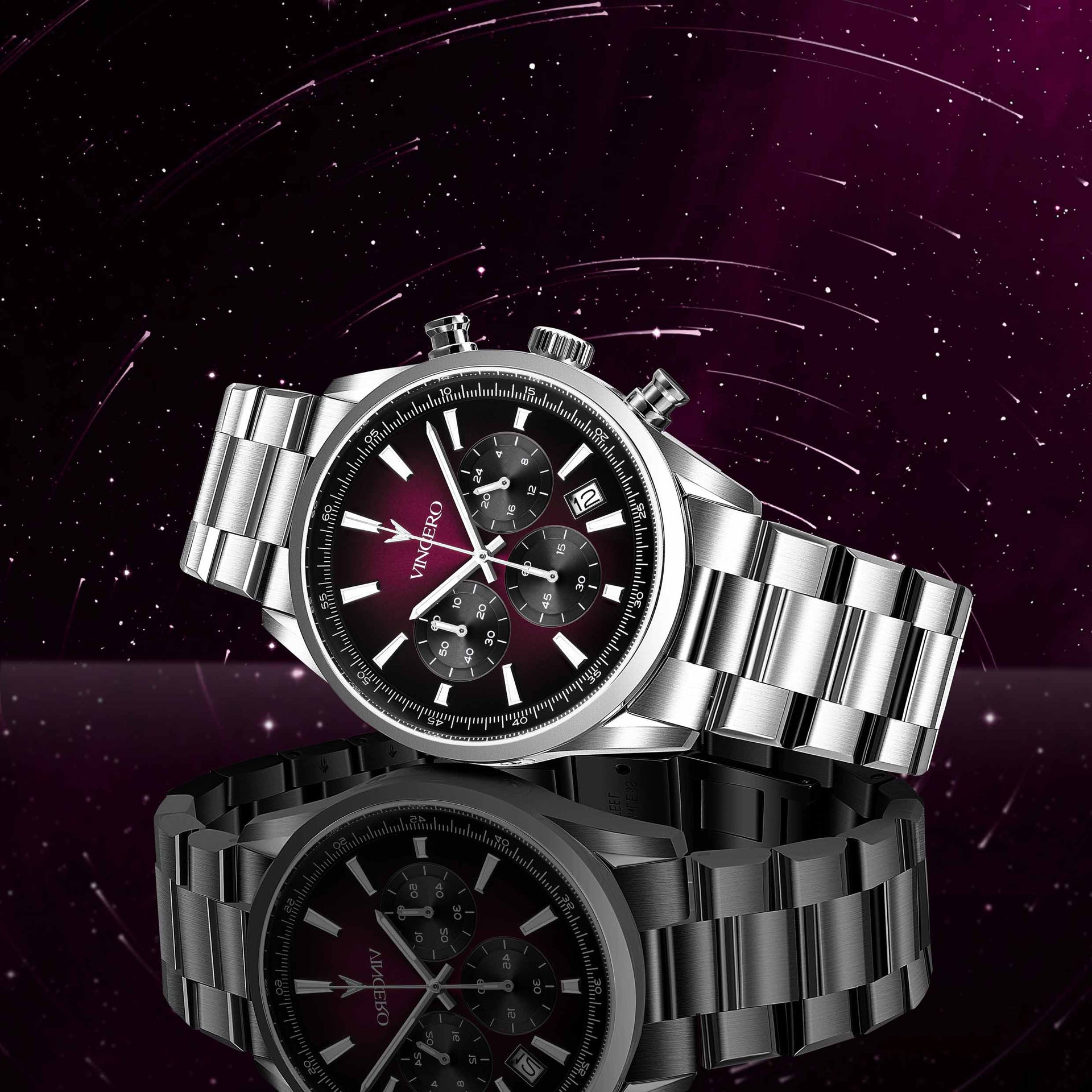 Chrono Limited Edition Quasar Watch with Precise Stainless Steel