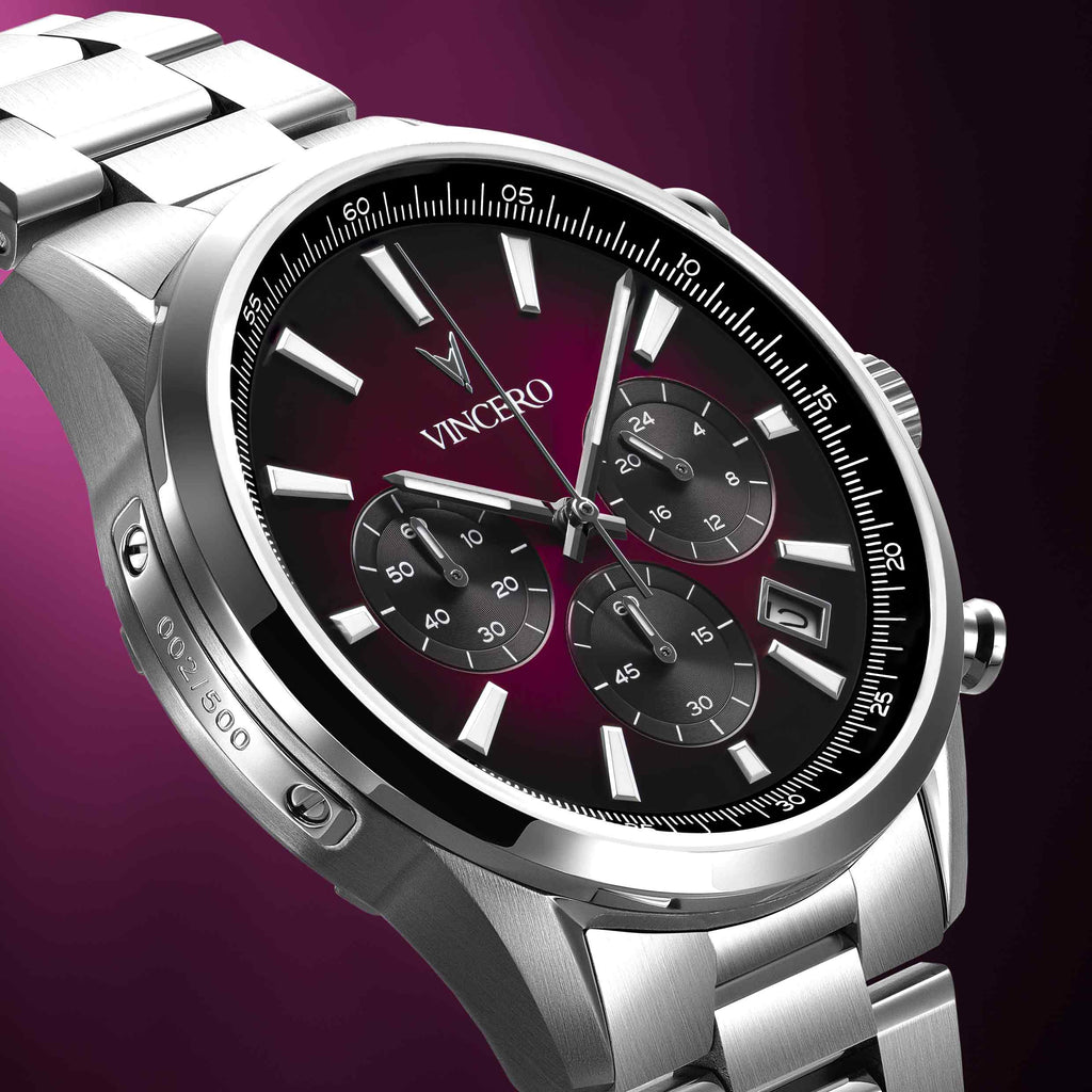 Chrono Limited Edition Quasar Watch with Precise Stainless Steel