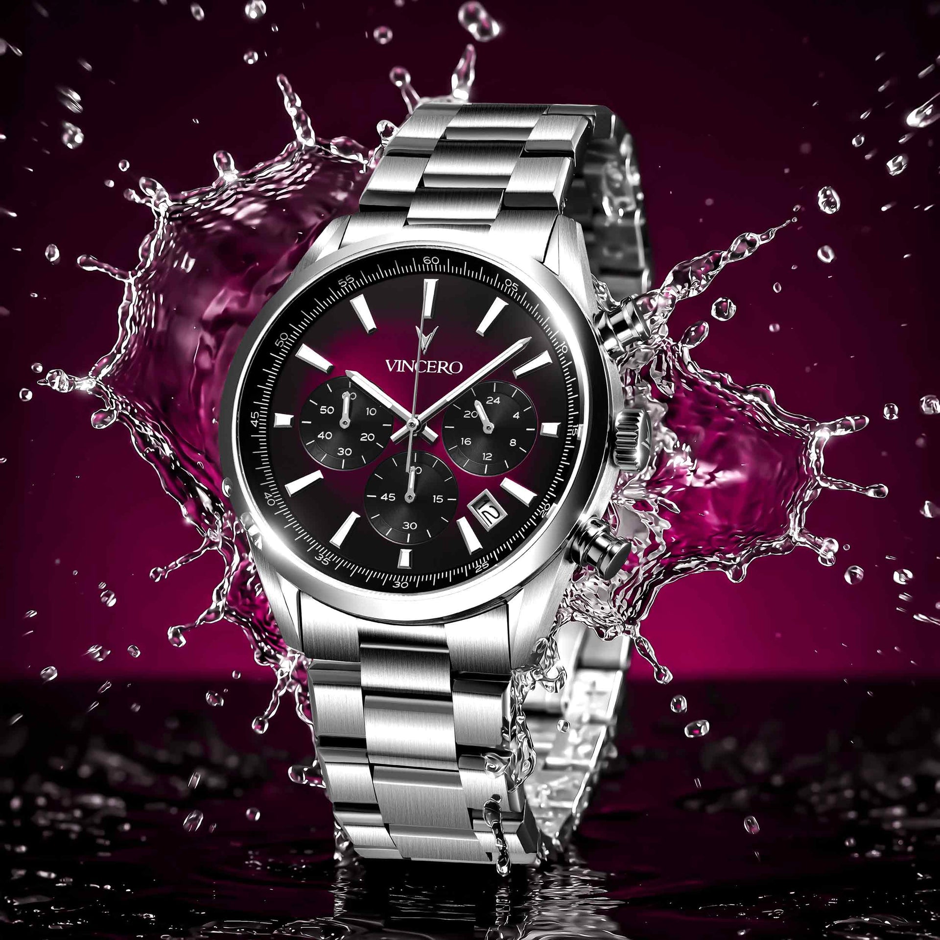 Chrono Limited Edition Quasar Watch with Precise Stainless Steel