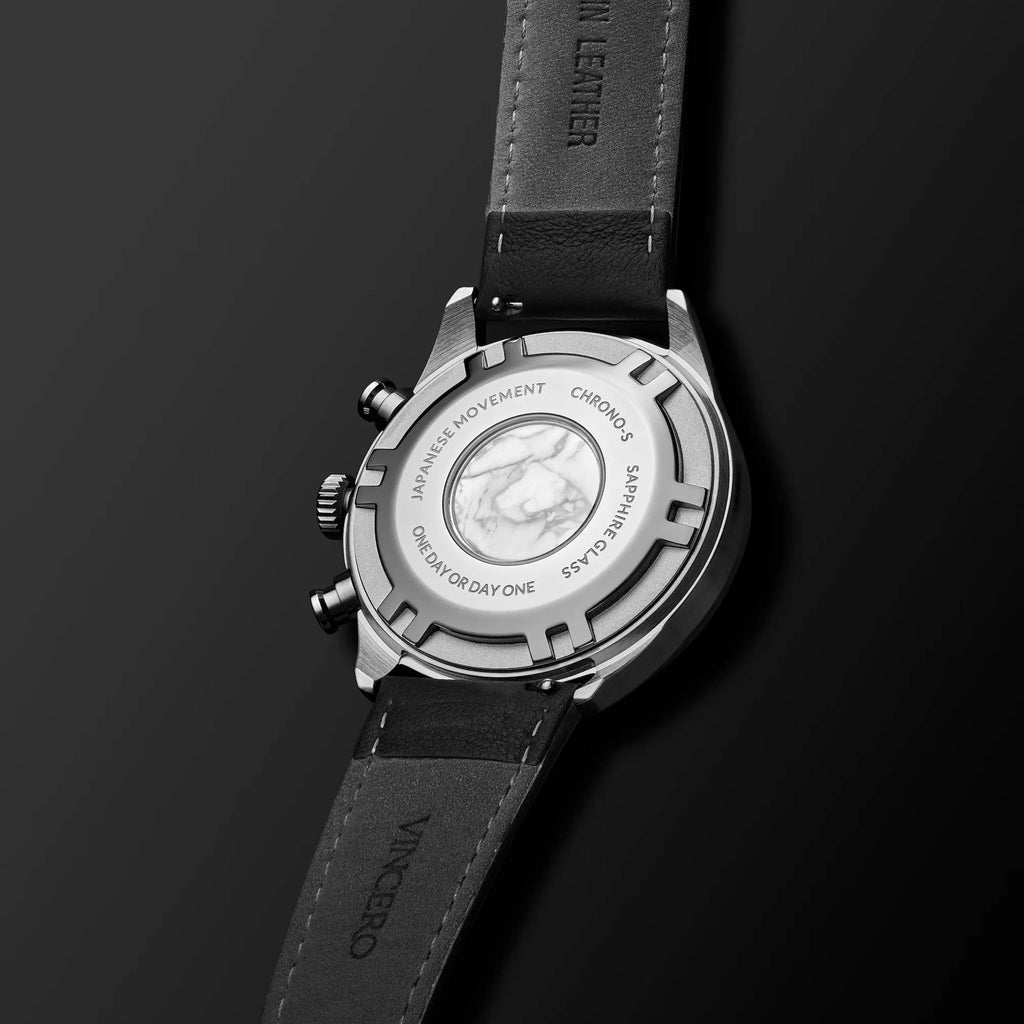 The Chrono S2 Watch in Blue and Brown - Versatile Stainless Steel