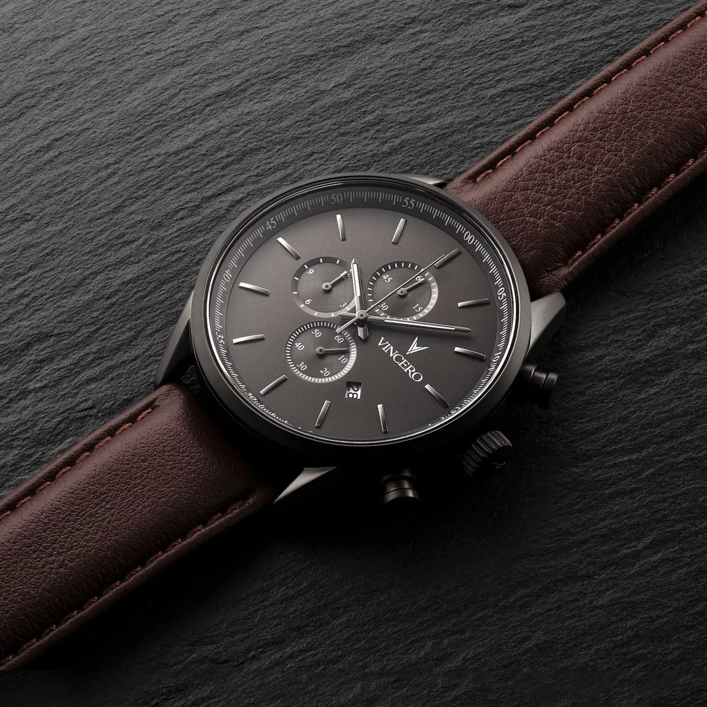 Chrono S2 40mm Gunmetal and Walnut Analog Chronograph