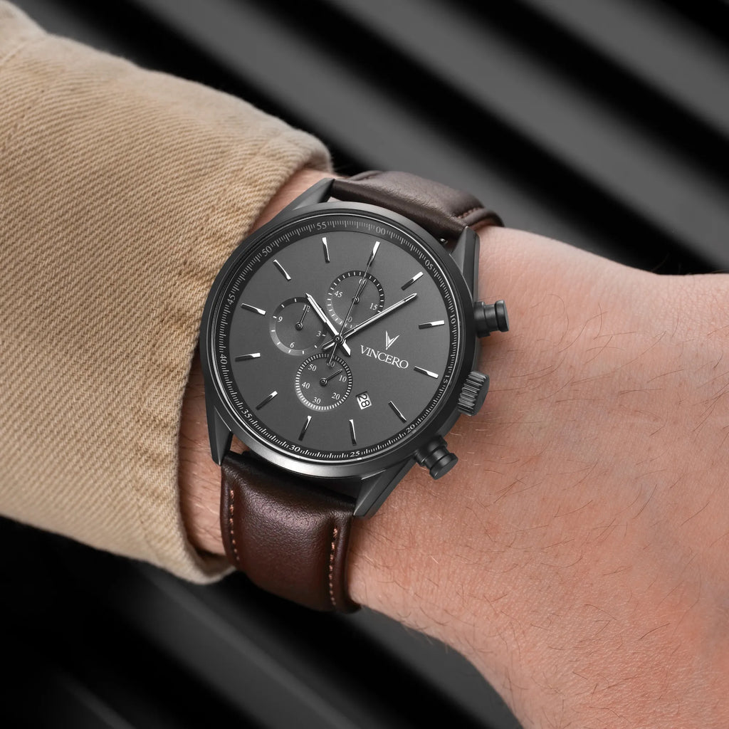 Chrono S2 40mm Gunmetal and Walnut Analog Chronograph