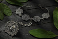 Stylish oxidised silver-plated bracelet for women, perfect for both traditional and western attire