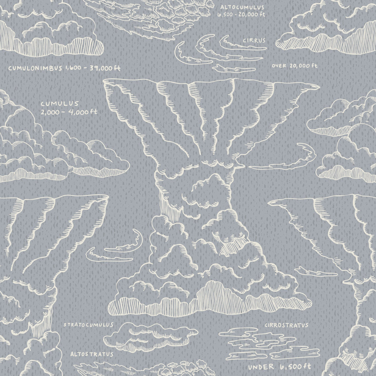 Cirrus Wallpaper by Seedpod Design
