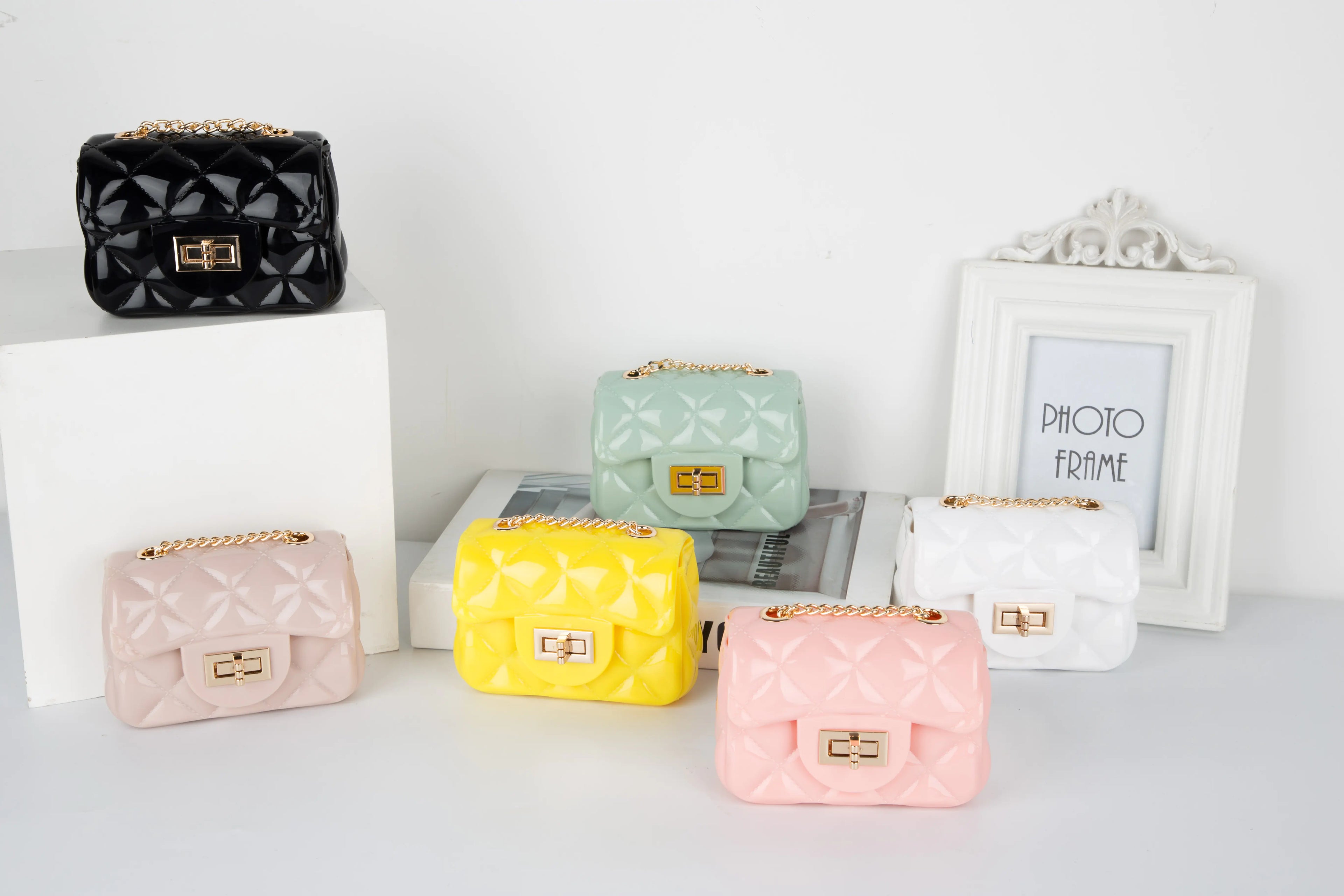 Mini Candy Color Jelly Coin Purse Crossbody Bag