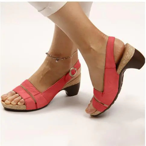 Women's Comfortable Platform Heel Sandals Summer Footwear - Image 33