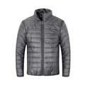Gleemyth Mens Packable Puffer Jacket Lightweight Winter Jacket Water Resistant Winter Coat Grey XXL