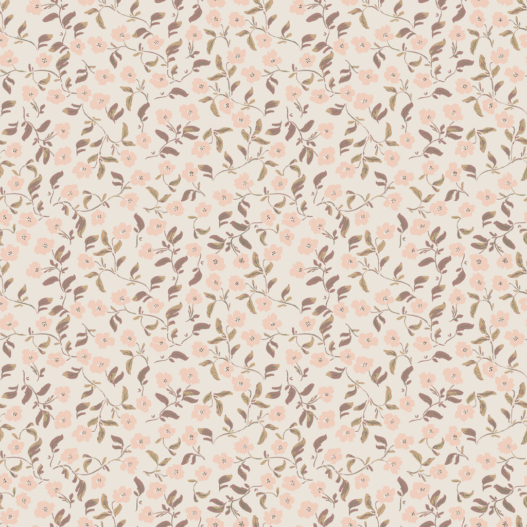Clancy Floral Wallpaper in Pink, White and Green