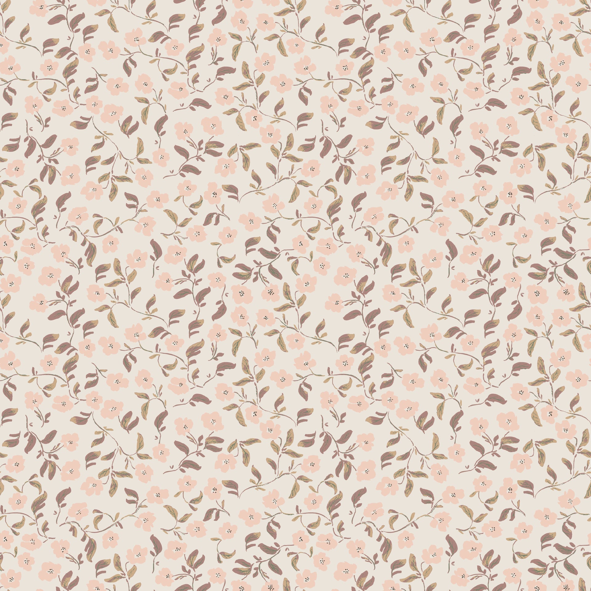 Clancy Floral Wallpaper in Pink, White and Green