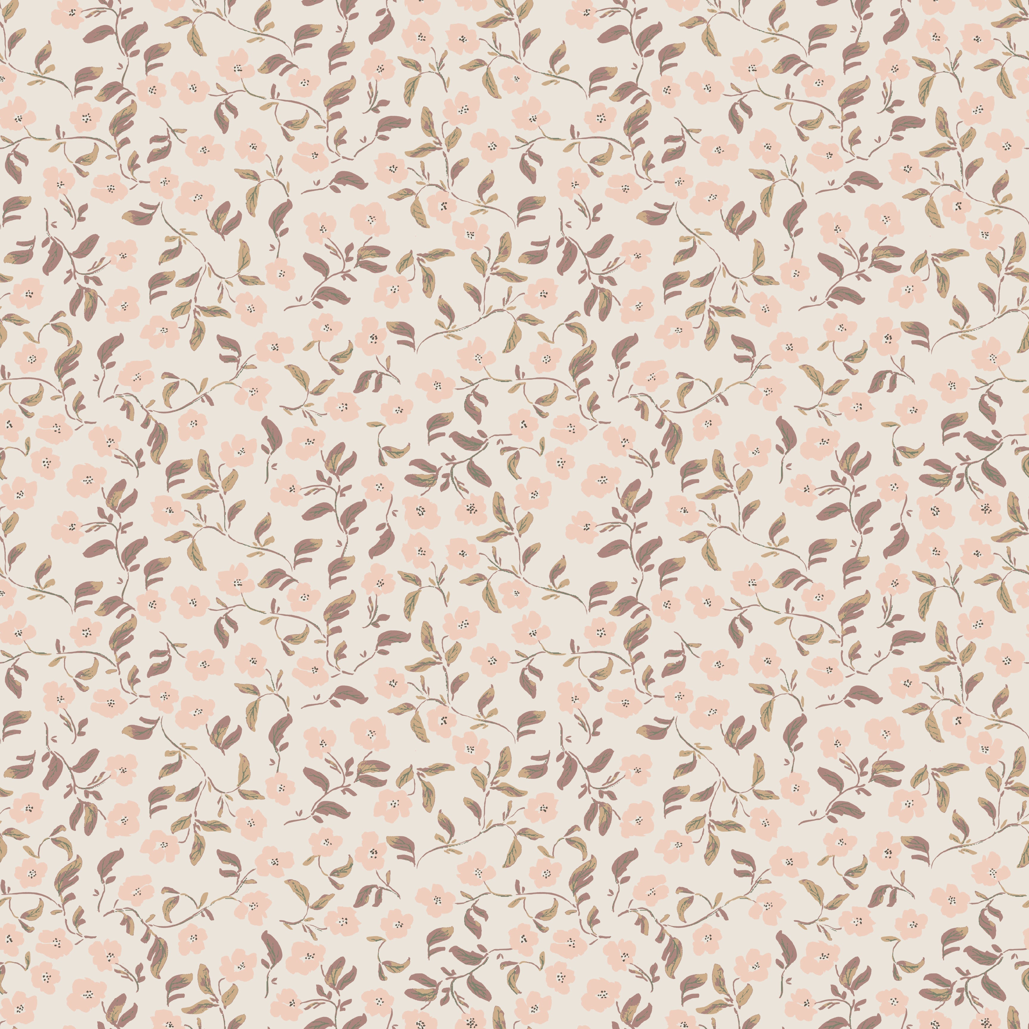 Clancy Floral Wallpaper in Pink, White and Green