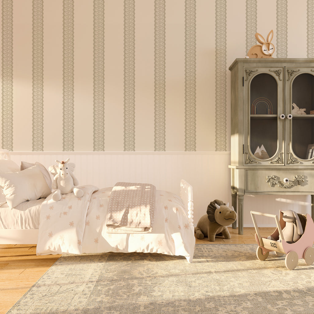 Clara Floral Removable Wallpaper - Vintage Shabby-Chic
