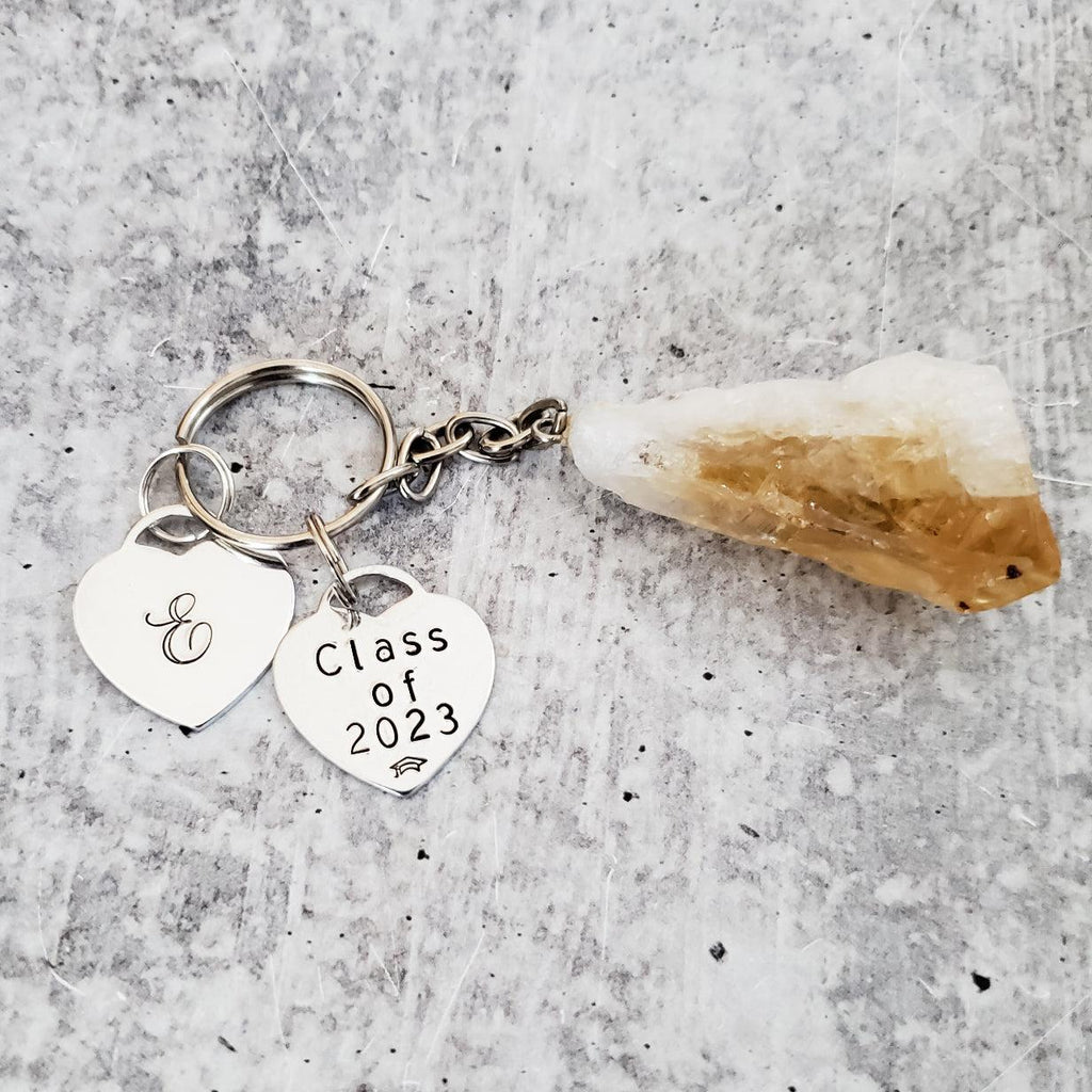 Class of 2025 Personalized Crystal Keychain
