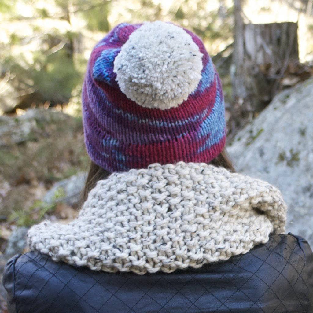 Classic Double Brim Knit Hat Pattern with Pom Pom - Unisex DIY