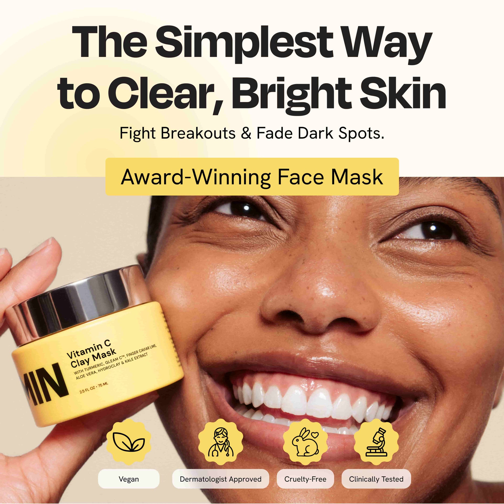 Vitamin C Clay Mask for Brightening and Clear Skin 2.5 oz - Image 12