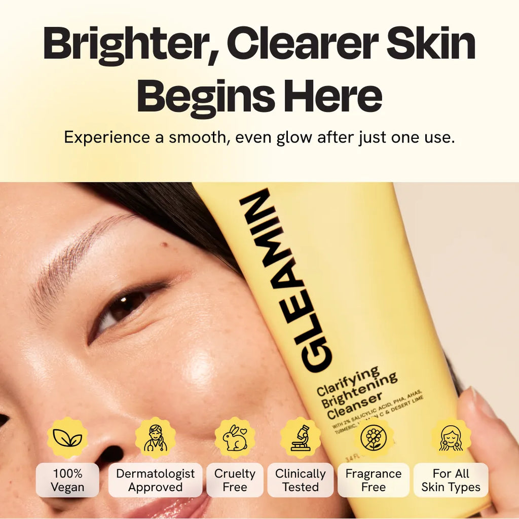Clarifying Brightening Face Cleanser with Salicylic Acid and AHA - Image 2