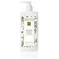 Eminence Clear Skin Probiotic Cleanser in a white pump bottle with dark green botanical label.