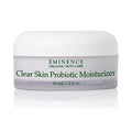 White bottle of Eminence Clear Skin Probiotic Moisturizer, 60 ml size.